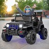 Costway Kids Ride on Truck 12V Battery Powered Ride on Car 2-Seat  with 2.4G Parental Remote Control - 2 of 4