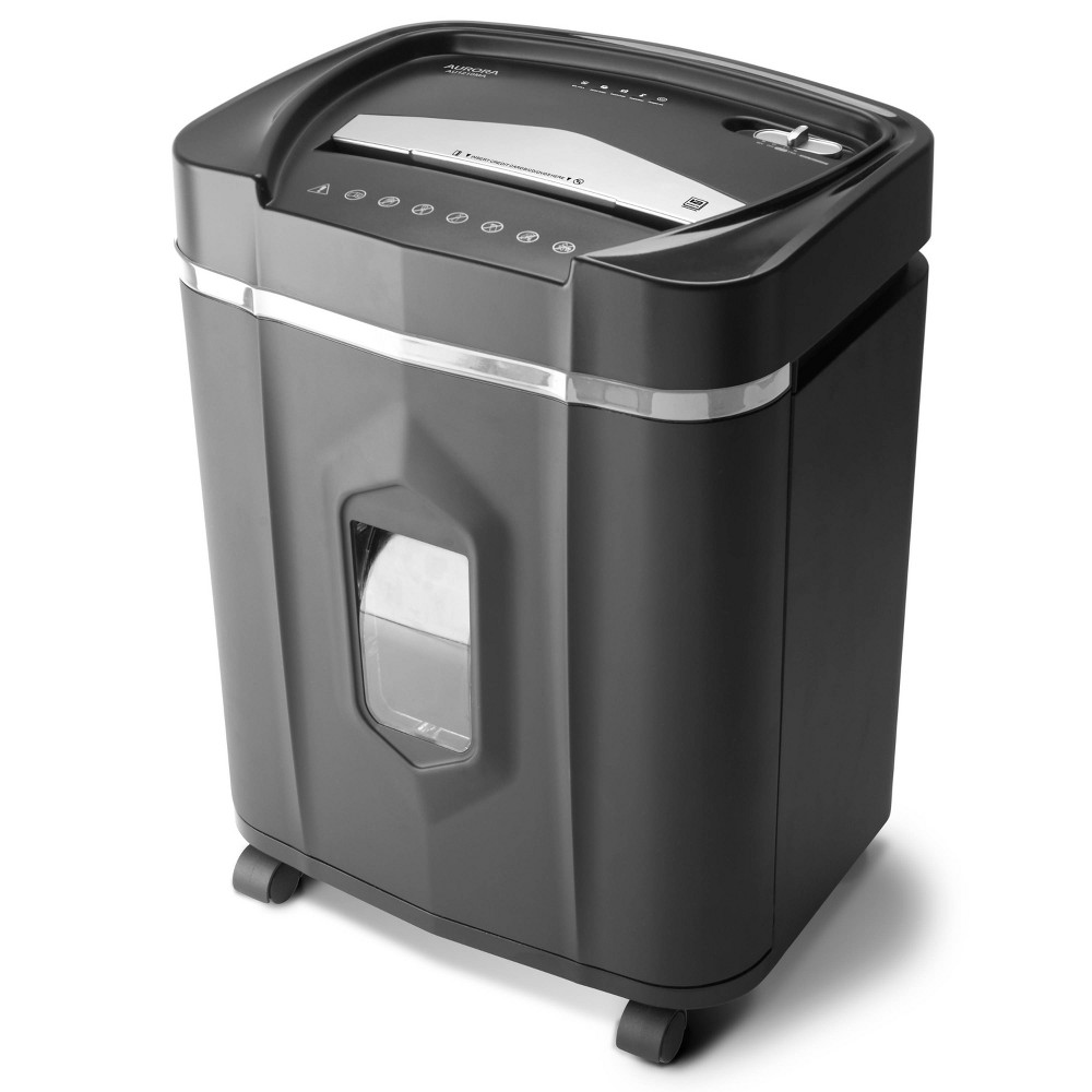 Aurora 12 Sheet Professional Micro Cut Shredder, Black