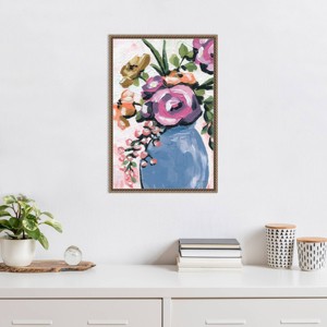Amanti Art Painterly Florals in Vase II by Yvette St. Amant Framed Wall Art Print - 1 of 4