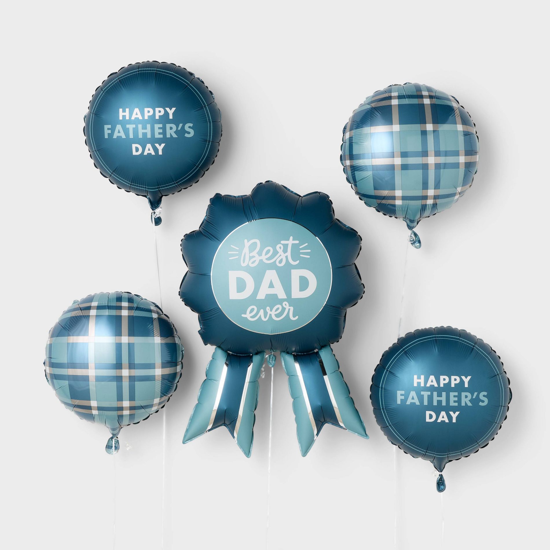 5pc Best Dad Ever Father's Day Foil Balloon Bundle - Spritz™
