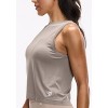 Peloton Women's Seamless Muscle Tank, Taupe Grey - 4 of 4