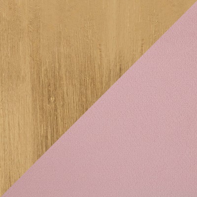 Chloe Blush Pink Velvet 48" Storage Bench with Gold Metal Base