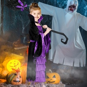 Halloween Witch Costume for Girls - Deluxe Fairytale Witch Set - Fancy Party Dress-Up - 1 of 4