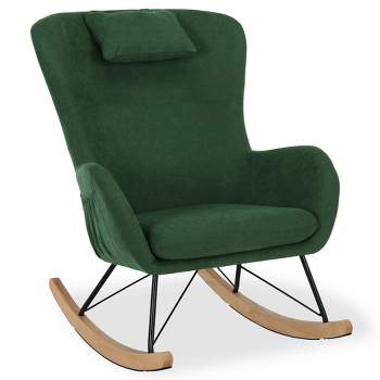 Baby Relax Dartford Rocker Chair with Storage Pockets Green