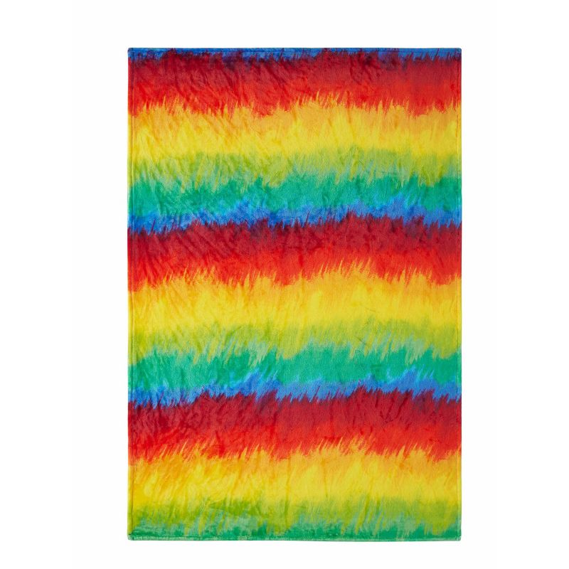 Kate Aurora Rainbow Ultra Soft & Plush Oversized Accent Throw Blanket - 50 in. W x 70 in. L, 3 of 4