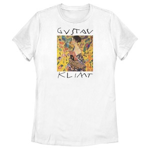 Women's Lost Gods Woman With Fan Klimt T-Shirt - 1 of 4