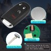 Unique Bargains Replacement Keyless Entry Remote Car Key Fob M3N-40821302 4A Chip for Jeep Renegade Black - 4 of 4