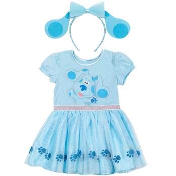 Blue's Clues & You! Girls Cosplay Costume Dress and Headband Little Kid to Big Kid 
