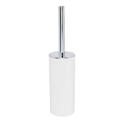 White Soft Touch Toilet Brush with Holder Set