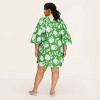 Women's Classic Rose Poplin Long Sleeve Mini Dress - kate spade new york x Target Green/Blue - 2 of 4