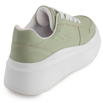 Женские кроссовки Andrea Women's Platform Urban Sneakers 69907-3907887 Green 9 — фото 2