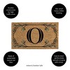 28" x 16" Monogram Coir Mat, Letter  "O" - 3 of 4