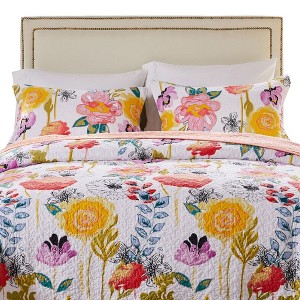 Watercolor Dream Reversible Sham King 20" x 36" Multicolor by Greenland Home Fashion - 1 of 3