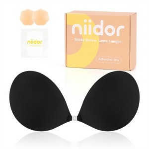 Niidor Women's Push up Lift Adhesive Strapless Backless Bra - 1 of 4