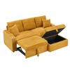 80" Corduroy Sectional Sofa with Hidden Recliner & Storage - 4 of 4