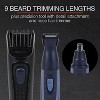 Remington Rechargeable Beard Trimmer Kit for Mustaches, Nose Hair, and Light Detailing and Grooming with Bonus  Battery Nose Trimmer - 4 of 4