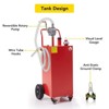 Fuel Tank with Pump, Heavy Duty Portable Gasoline Tank with Roller/Hose/Fuel Transfer Storage Tank - 3 of 4