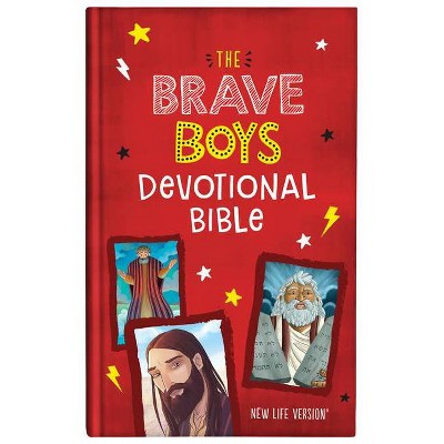 The Brave Boys Devotional Bible - by  Compiled by Barbour Staff (Hardcover)