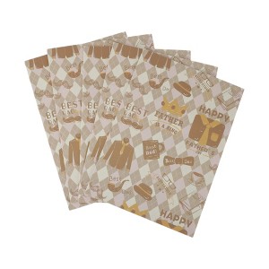 Unique Bargains Gift Wrap Paper White Kraft 27.56" x 19.69" 5 Pcs - 1 of 4