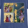 Girls' - Disney - Wish Hope Dream Grid Fitted Short Sleeve Graphic T-Shirt - 2 of 4