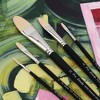 Creative Mark Pro-Stroke Powercryl Acrylic Paint Brushes - Filberts Value Set of 5, Synthetic Paint Brushes for Artists, Seamless Nickel-Plated - 2 of 4