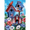 Briarwood Lane American Birdhouses Summer Garden Flag Patriotic Red White and Blue 18" x 12.5" - 3 of 4