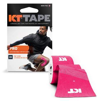 Kt Tape Pro Black 20 Pre Cut Strips - Black : Target
