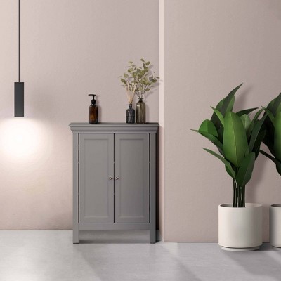 Stratford Sleek Gray Adjustable Shelving Living Room Cabinet