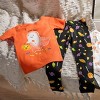 Carter's Just One You® Toddler Girls' Short Sleeve 4pc Halloween Ghosts and Pumpkins Pajama Set - Black/Orange - 4 of 4