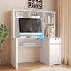 CENGHU Computer Desk with Hutch & Bookshelf, Executive Design for Teens and Home Office, Includes Drawers, AC Outlets, and USB Charging Ports - 4 of 4