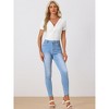 Allegra K Women's Twist Front Short Sleeve V Neck Casual Top - 3 of 4