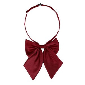 Allegra K Women's Adjustable Solid Color Pre-tied Bowknot Uniform Work Costume Bow Tie - 1 of 4