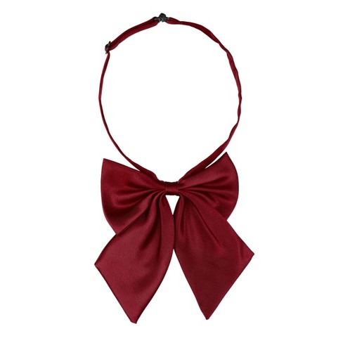 Red Poly Bow Tie (Pre-Tied & Self-Tie)