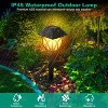 Angel Sar 6-Pack Solar Stake Lights, Outdoor Waterproof Landscape Lamps with Water-Ripple Design, Auto On/Off Pathway Lights for Garden, Yard, Patio - 3 of 4