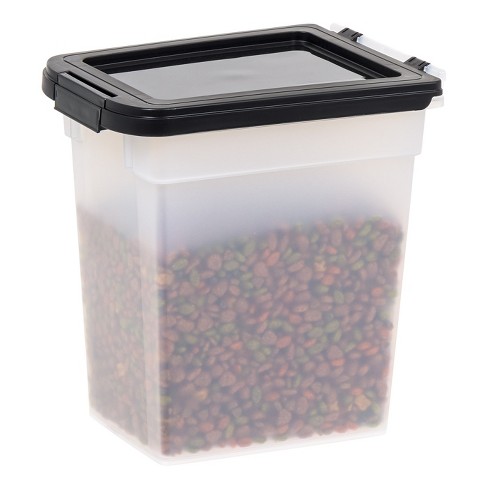 Iris Usa 47qt/35lbs Airtight Pet Food Storage Container With Casters, Navy  : Target