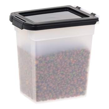 IRIS USA Pet Food Container with Sealed Top, Black