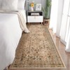 Area Rugs for Living Room Bedroom, Large Washable Rug, Vintage Floral Boho Carpet for Indoor Dining Room and Kids Room, Non Slip & Low Pile - 4 of 4