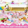 Joyfy 145Pcs Unicorn Party Supplies for Kids Birthday with Banner 24 Serves Disposable Tableware Set Birthday Party Decoration for Girls 2 3 4 5 6 7 8 - 3 of 4