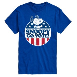 Men's - Peanuts - Snoopy Go Vote Short Sleeve Graphic T-Shirt - 1 of 4