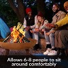 Sunnydaze Outdoor Camping or Backyard Round Cast Iron Rustic Fire Pit Bowl with Handles - 2 of 4