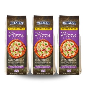 DeLallo Gluten-Free Flour Pizza Kit, 17.6 oz Bag, (3 Pack) - 1 of 4