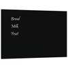 vidaXL Wall-mounted Magnetic Board Black 15.7"x11.8" Tempered Glass - 2 of 4