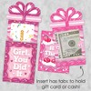 Big Dot of Happiness Assorted Hot Girl Bday - Vintage Cake Birthday Party Money and Gift Card Sleeves - Nifty Gifty Card Holders - Set of 8 - 3 of 4