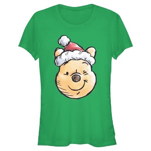 Juniors Winnie the Pooh Adorable Wink Portrait T Shirt - 1 of 4