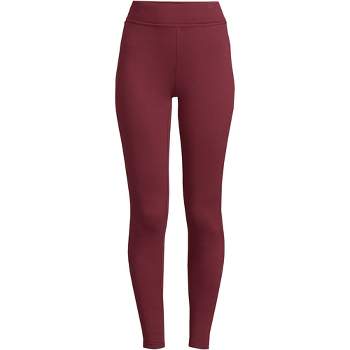 Lands' End Women's Active High Rise Compression Slimming Pocket Leggings -  X-small - Washed Mulberry : Target