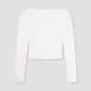 Women's Long Sleeve Ribbed Boat Neck Top - Wild Fable™ - 4 of 4