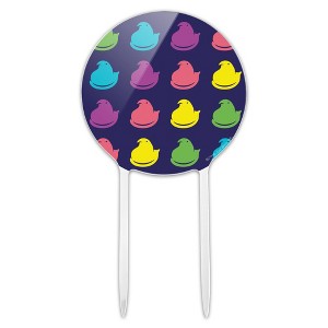Peeps Rainbow Peeps Pattern Acrylic Cake Topper - 1 of 4