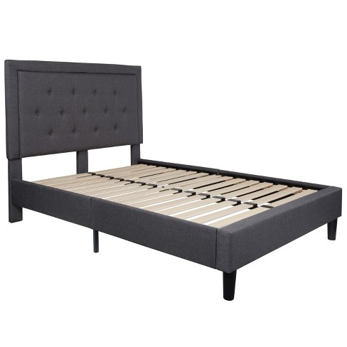 Merrick Lane Full Size Platform Bed Tufted Upholstered Platform Bed In ...