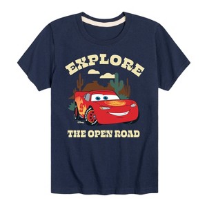 Boys' - Cars - Lightning McQueen Explore The Open Road Short Sleeve Graphic T-Shirt - 1 of 4