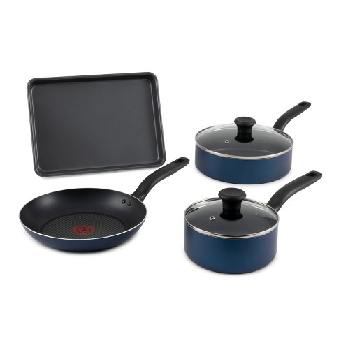 T-fal Simply Cook 6pc Nonstick Aluminum Cookware Set Blue : Target